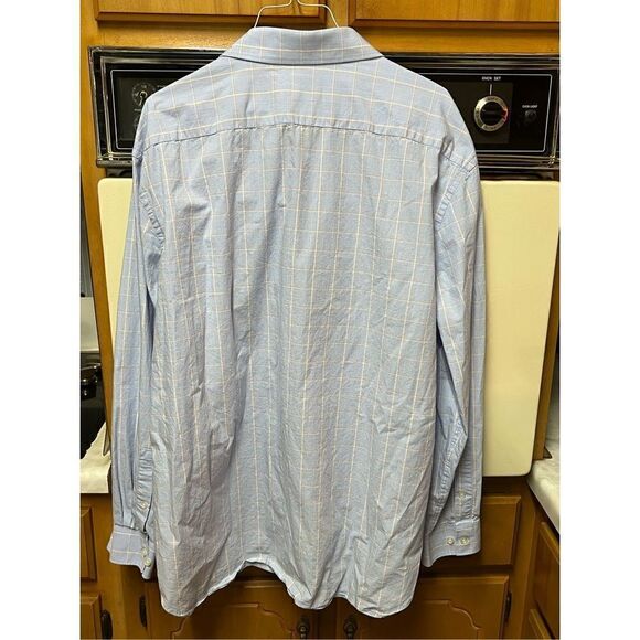 Michael Kors Mens XXL 2XL Button Down Shirt Slim Fit Plaid Pattern Long Sleeve - Picture 6 of 10